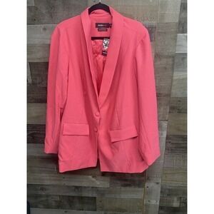 Studio By Torrid Sport Blazer Womens Size 4 Or 4x Hot Pink Crepe Stretch‎ New